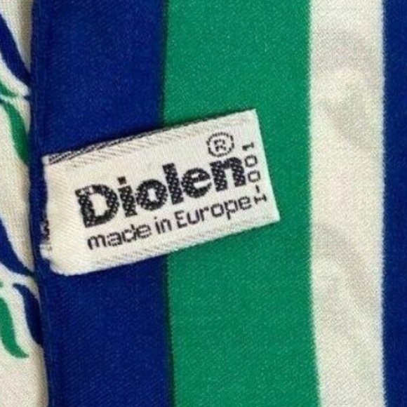 Vintage Blue, Green, White Princess Cruise Line Square Mod Print Fashion Scarf - Picture 12 of 16